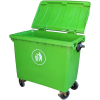 BASURERO 1100L TAPA Y RUEDAS VERDE ASTROPACK
