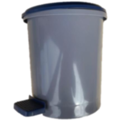 BASURERO 9LTS TAPA PEDAL GRIS ASTROPACK