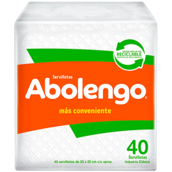 SERVILLETA ABOLENGO 40 UN X PAQ