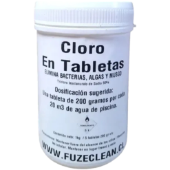 TRESSACLOR TABLETA PASTILLAS DE CLORO 200GR 6X1KG