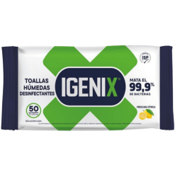 WIPES DESINFECCIÓN BOLSA IGENIX 35U12x35u