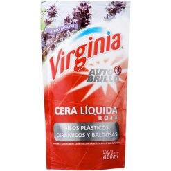 CERA LIQUIDA A/BRILLO VIRGINIA ROJA D/P10x400ml