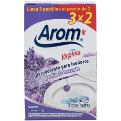 DESODORANTE WC 3X2 AROM JARDÍN DE LAVANDA 12x120g