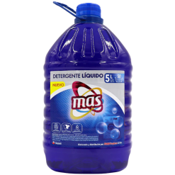 DETERGENTE DE ROPA LIQUIDO 5LTS MAS