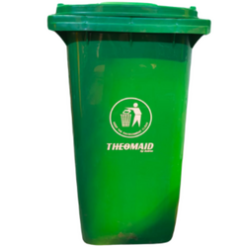 BASURERO 240L TAPA Y RUEDAS VERDE sin pedal ASTROPACK