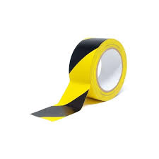 CINTA DELIMITADORA PVC, AMARILLA NEGRA 5CM X 30MTS