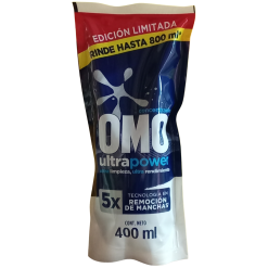 DETERGENTE LIQUIDO OMO 400ML ULTRA DOYPACK
