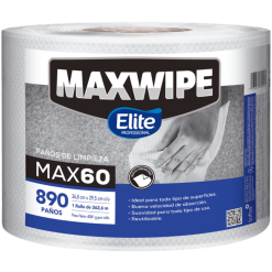 PAÑO MAXWIPE 60 BOBINA 890 PAÑOS