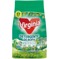 DETERGENTE EN POLVO FLORAL VIRGINIA 800GR